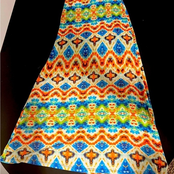{A3 Design} Long colorful summer skirt - Picture 1 of 5
